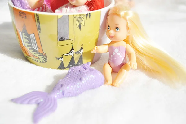 Милая маленькая Русалочка кукла реборн младенец Карманный ребенок дети подарок