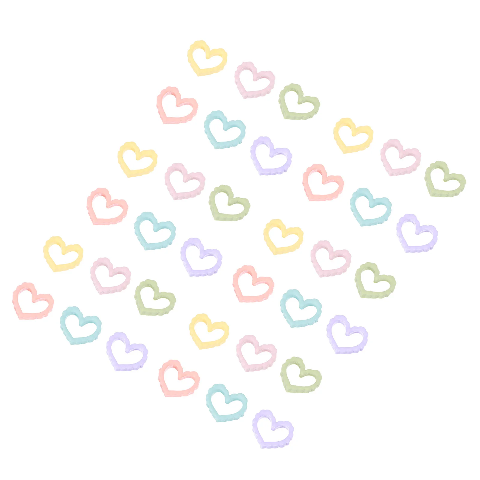 

50pcs Romantic Heart Shaped DIY Props Craft DIY Decors Handicraft Accessories