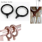 10 шт., пластиковые крючки для душевой занавески