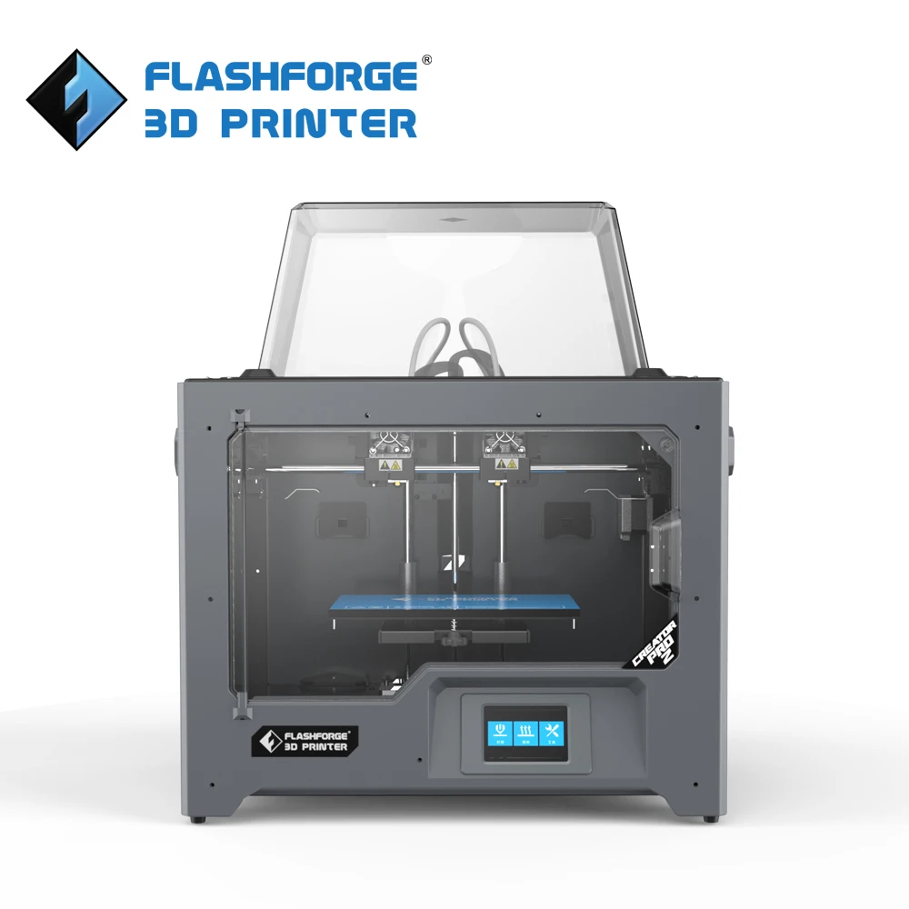Verkaufen Flashforge 3D Creator Pro 2 DIY Kit Unabhängige Dual Extruder Drucker Spiegel Und Duplizieren Druck Modus Unterstützung FlashPrint