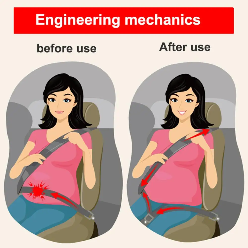 Универсальный беременных Безопасность с металлическим зажимом для автомобиля