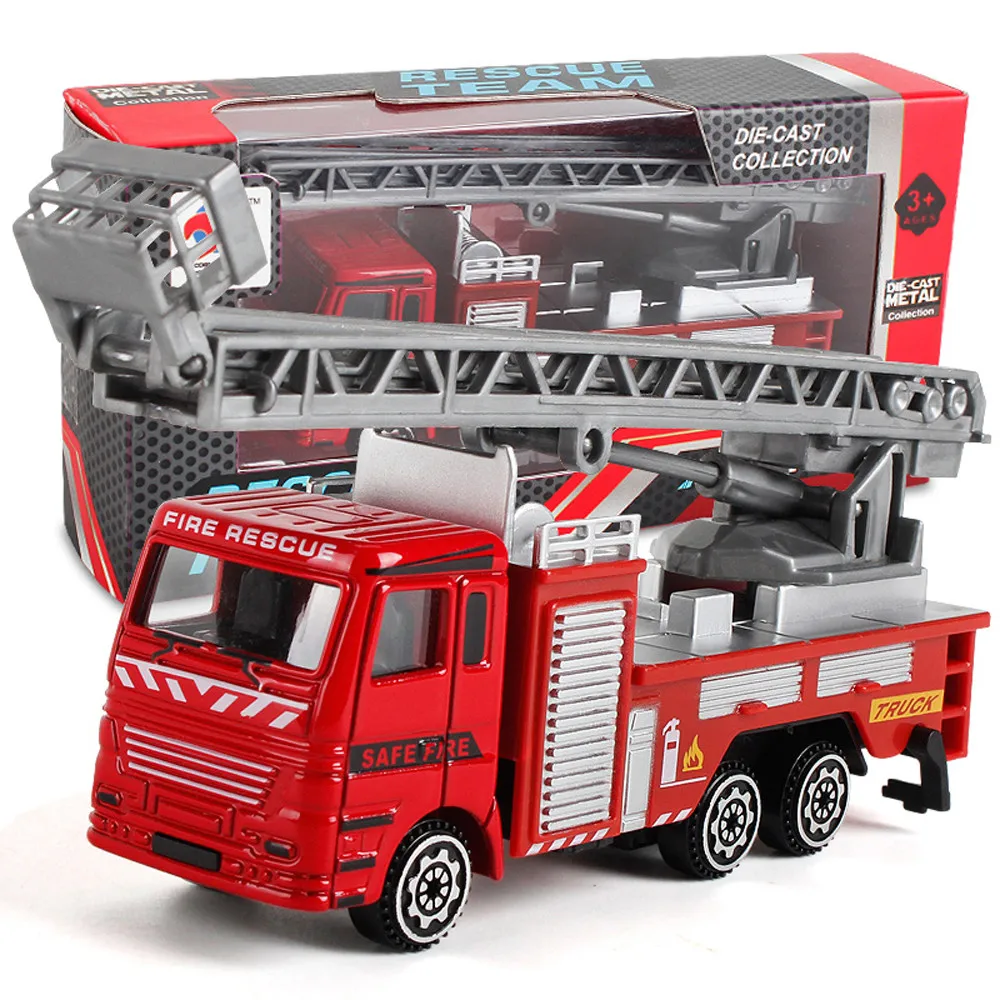 

Alloy Engineering Toy Mining Car Truck Children's Birthday Gift Fire Rescue Present children toys for Vehicles coches de juguete