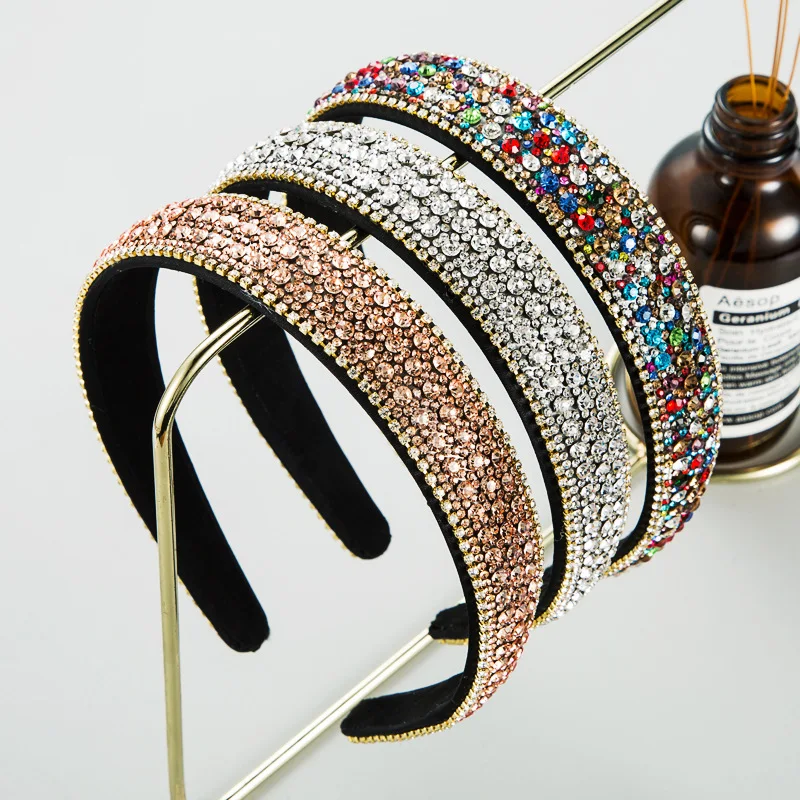 Ful Rhinestone Non-slip Gem Hair Bands Crystal Head Wear