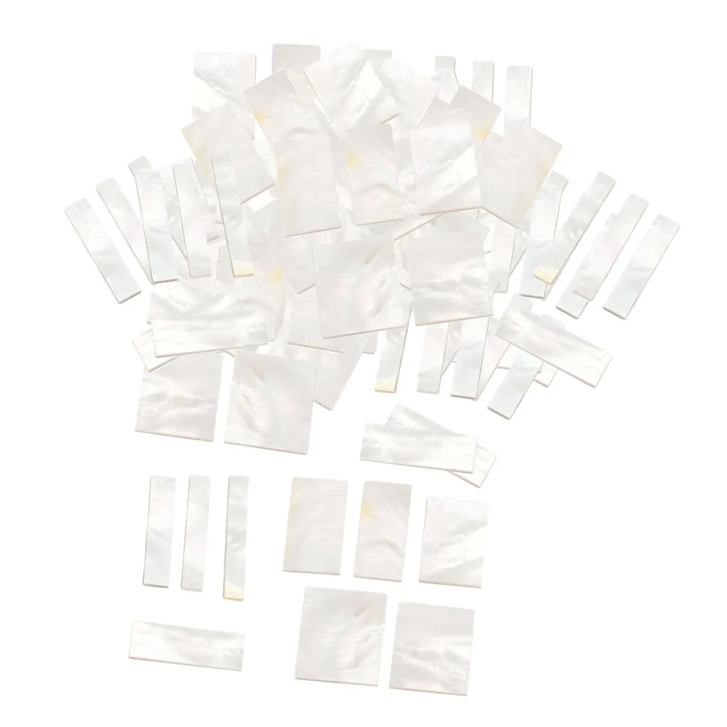 

White Mother of Pearl Inlay Blank for Guitar Fingerboard Guitar Neck x90