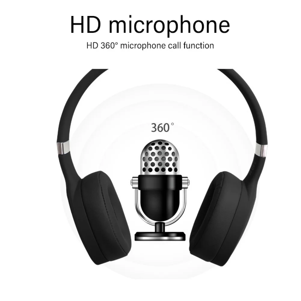 VJ087 активные Беспроводные наушники с шумоподавлением Bluetooth Складные 20 ч Время воспроизведения Hifi глубокий бас bluetooth-гарнитура