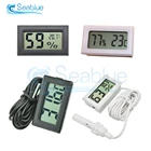 Миниатюрный удобный цифровой ЖК-термометр, гигрометр, датчик, монитор холодильник, аквариум, индикатор влажности, 1 м, 2 м