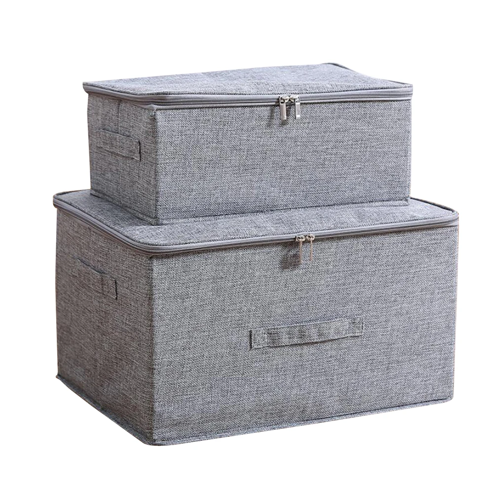 

Складные коробки для хранения faroot, с крышками и Органайзеры для хранения одежды на молнии