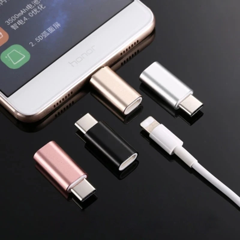 3 шт. для 8-контактного освещения USB C Type-C разъем зарядный кабель Otg адаптер