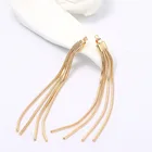 4 шт., 6,5 см, аксессуары для сережек своими руками, медное покрытие, 14k золото, инкрустированное цирконием, длинные кисточки, очаровательные для изготовления сережек, ювелирные изделия