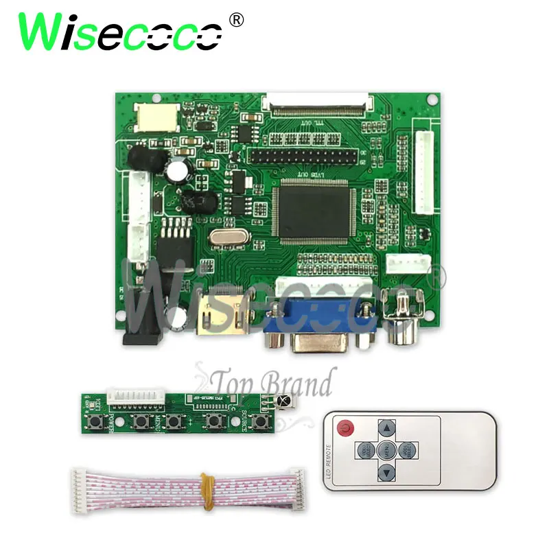 Wisecoco 50 контактов с AV входом VGA драйвер плата подходит для экрана AT090TN10 AT090TN12 |