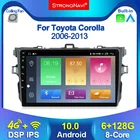 Мультимедийный плеер для Toyota Corolla E14010,0 128-150 Carplay BT 4G Lte, Android 2006, 6G + 2013G DSP IPS, с GPS-навигацией