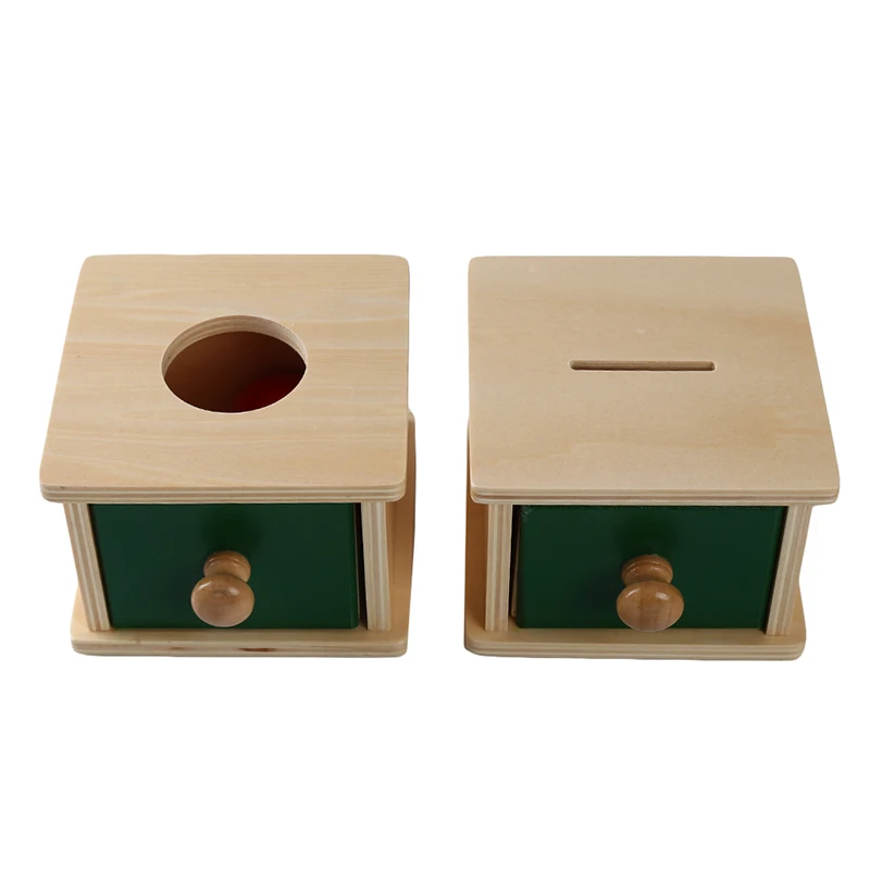 

Montessori Kids Toy Baby Wooden Coin Box Ball Box Learning Educational Preschool Training Baby Early Learning Toy Training Toys