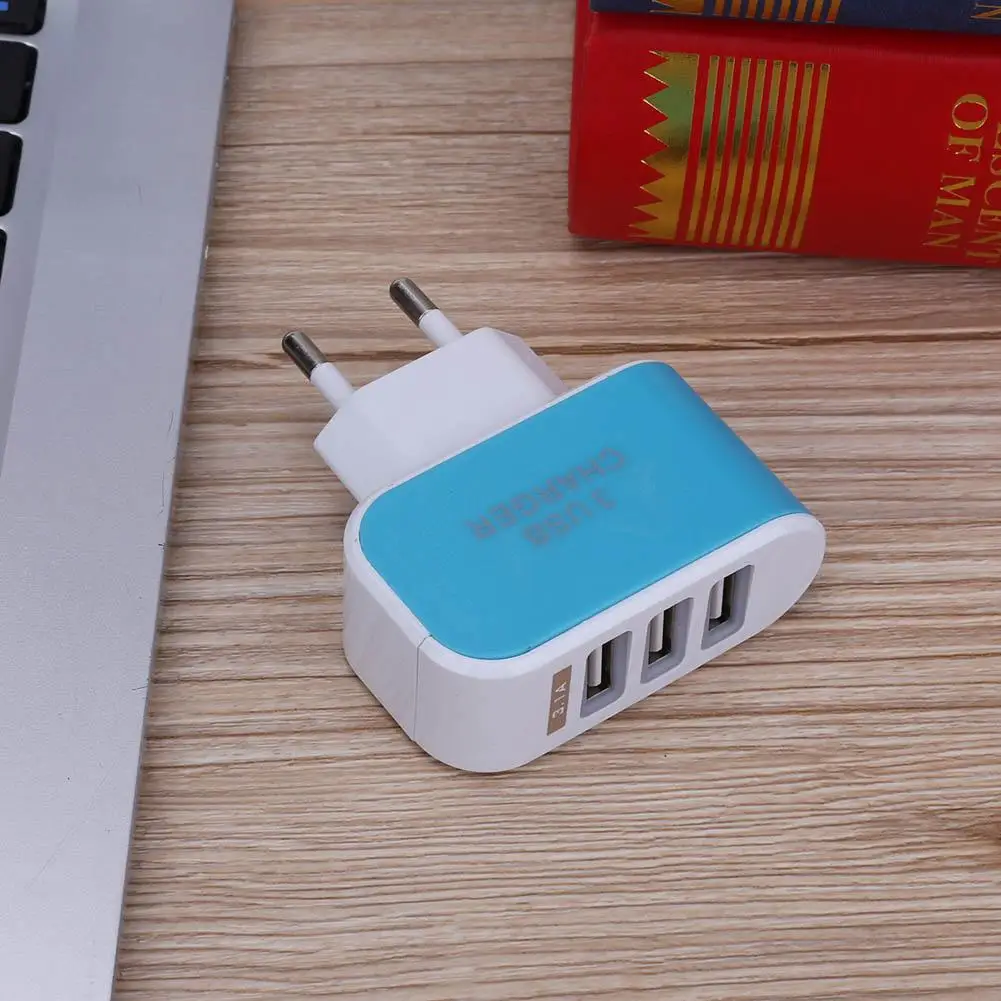 3USB ЕС штепсельная вилка 5V 2A 3.1a зарядное устройство адаптер 100 240V usb хаб порт