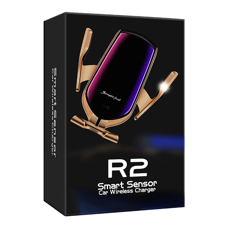 

Automatic Clamping Car Wireless Phone Holder foriPhone X Xs Max 8 Plus QiCar Charger forSamsung S10 Plus Fast Charging Holder