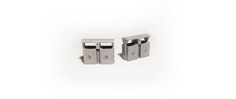 

1/64 Scale Die-cast Resin Car Model Car Scene Accessories Series Simulation Street Trash Can Model Scene Layout