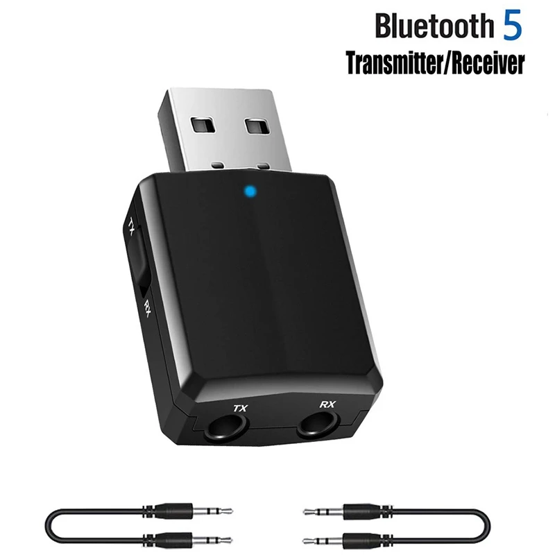 USB Bluetooth 5 0 передатчик приемник адаптер ключ o 3 мм AUX для ПК наушники дома стерео