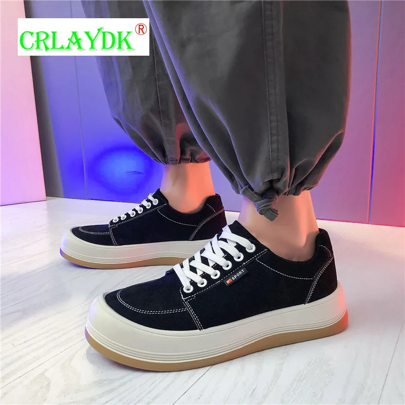 

CRLAYDK Slip On Shoes Loafers for Men Casual Breathable Platform Youth Boys Sneakers Outdoor Students Walking Mocasines Hombre