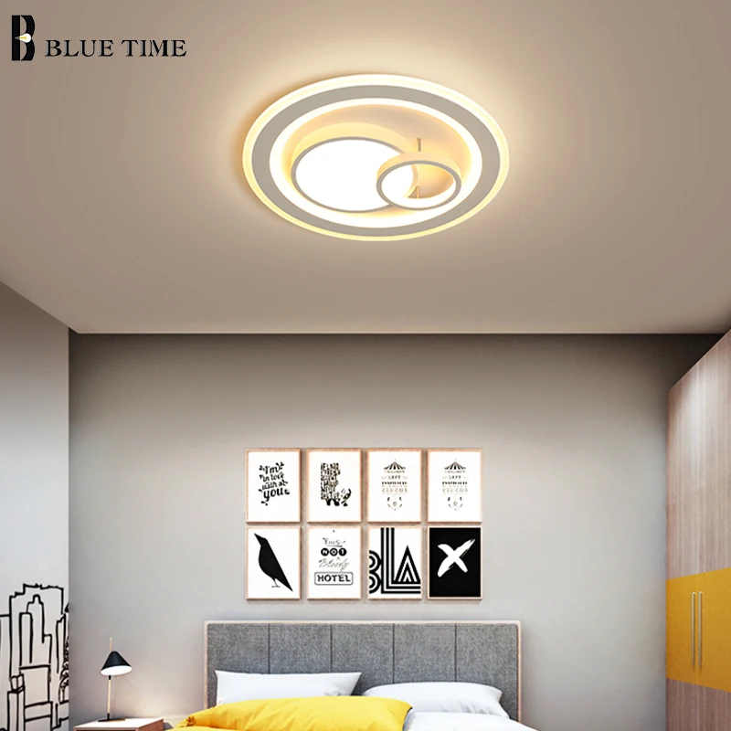 Современные светодиодные потолочные лампы с белой рамкой для внутреннего