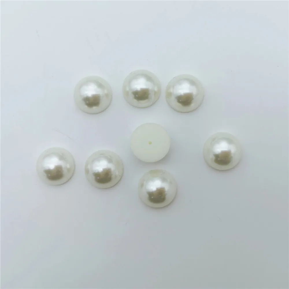 

500 искусственный бежевый полукруглый плоский жемчуг 18 мм из АБС-пластика, модные бусины «сделай сам», изготовление ювелирных изделий, сумок, украшений для телефона