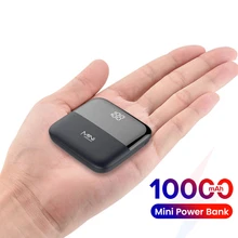 10000mAh Mini Power Bank LED Power Display PoverBank Portable External Battery Charger Powerbank For iPhone 13 12 Xiaomi 10