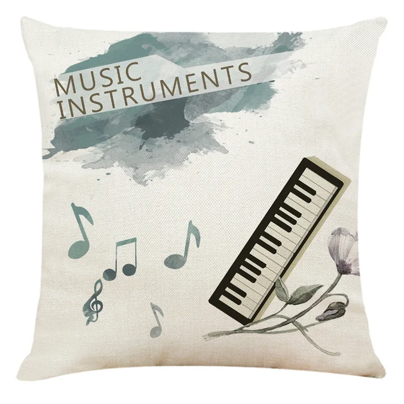 Домашний декор Чехлы музыкальный инструмент Наволочка Диван на диванные подушки