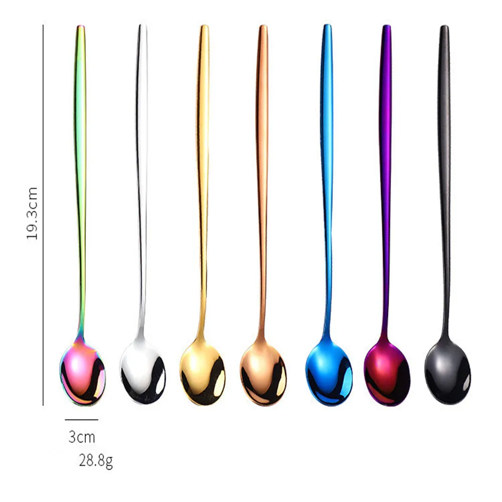 Квадратным носком Круглый корейский 201 Нержавеющая сталь острым ложка