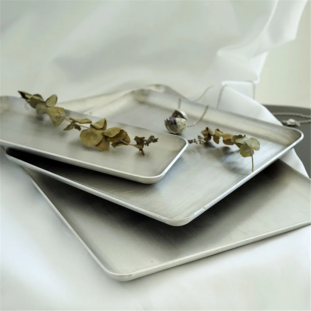 1 шт. алюминиевый лоток для хранения в ретро стиле|Лотки хранения| |