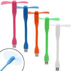 Лидер продаж, USB-вентиляторы, гибкий портативный съемный мини-вентилятор USB для всех источников питания, USB-выход, USB-гаджеты для компьютера, ноутбука