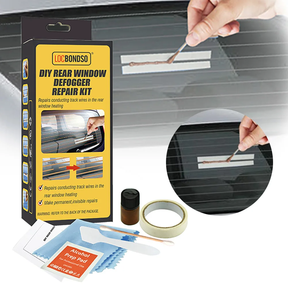 

New Auto Rear Window Defogger Repair Kit DIY Quick Repair Scratched Broken Defroster Heater Grid Lines Auto Care Accessories