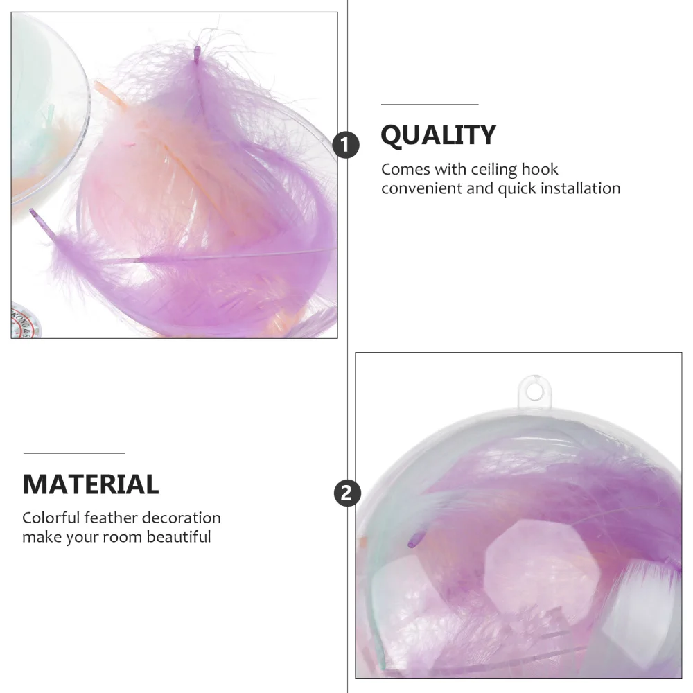 

1Set Colorful Feather Pendant Home Hanging Party Scene Layout Decor
