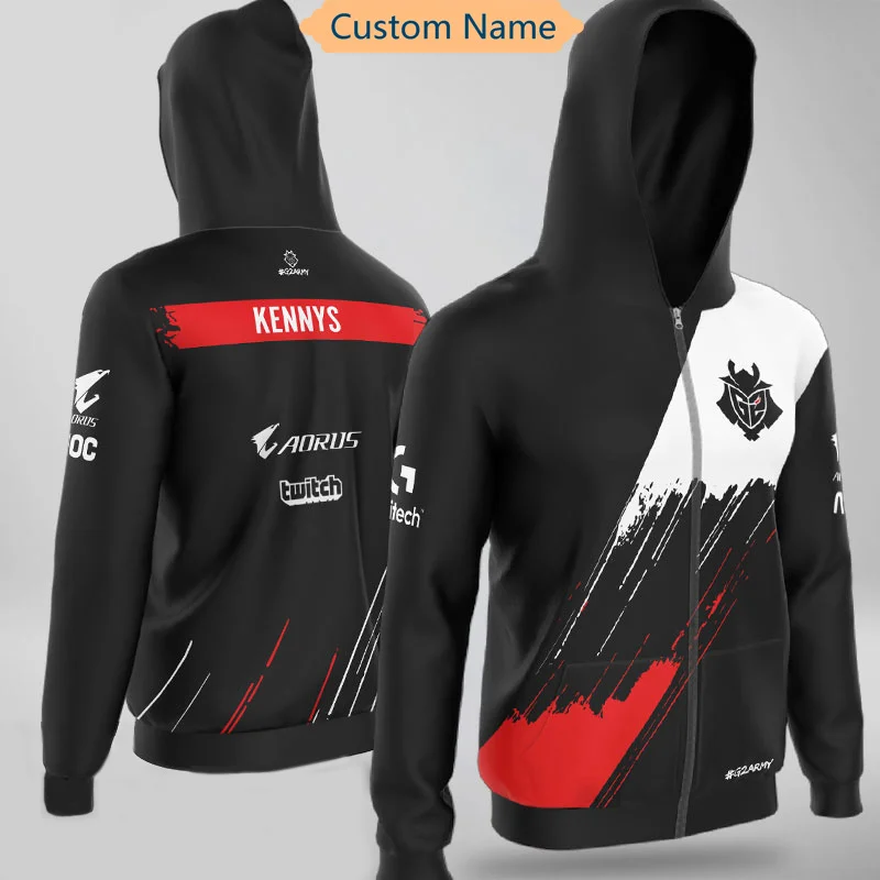 

LOL League S9 Season LEC G2 Esports Team Uniform Jersey Wunder Jankos Caps PerkZ Mikyx Hoodie CSGO Game Major Jacket Zip-up Coat