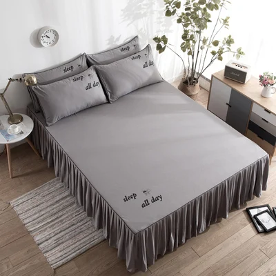 Однотонный Комплект постельного белья хлопковое покрывало наволочки 3 шт./лот