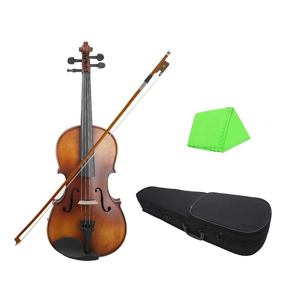 16 дюймов Электрический Viola эквалайзер ель дерево с бантом чистящая ткань коробка