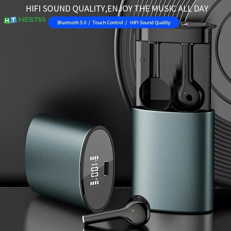 

T7 metal digital display TWS Bluetooth 5.0 wireless headset HIFI sound quality in-ear pop-up headset fone de ouvido bluetooth