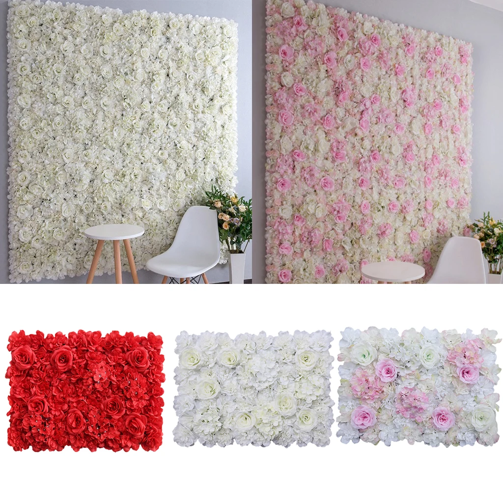 

Artificial Silk Rose Flower Wall Decor Decorative Wedding Decor