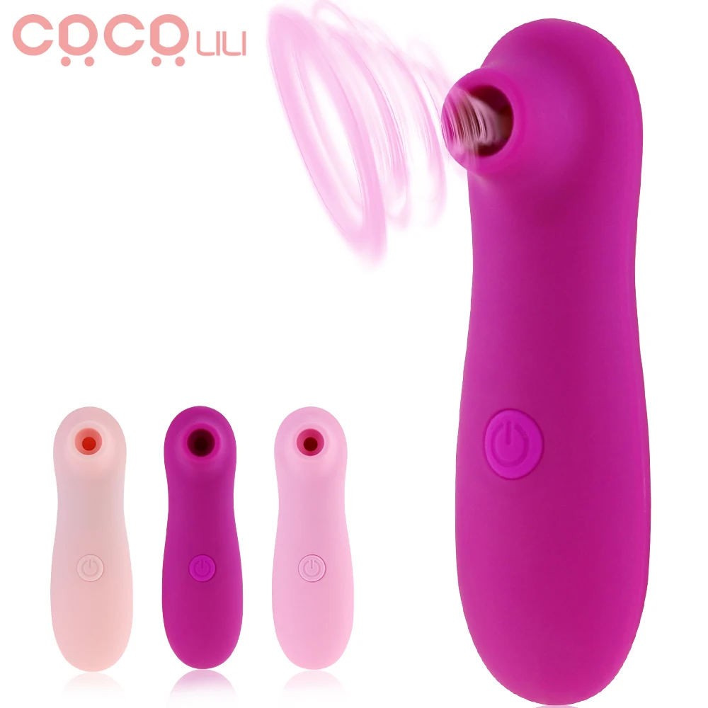 Сосать вибратор массажа на присосках для клитора Стимулятор Женский мастурбатор