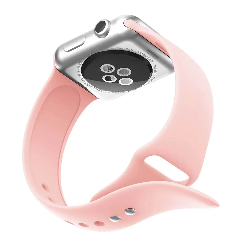 42 мм, 38 мм, Версия спортивные силиконовые часы ремешок для apple watch серии 1/2/3 ремешок для наручных часов iwatch, 4 40 мм 44 мм разноцветных резиновых полосок