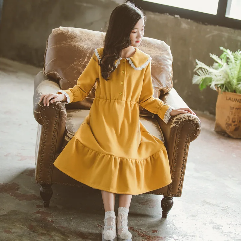 Velvet Christmas Clothes Kids Dresses For Girl Big Girls Winter 2019 Mother And Daughter Clothing Teenage Dress | Детская одежда и