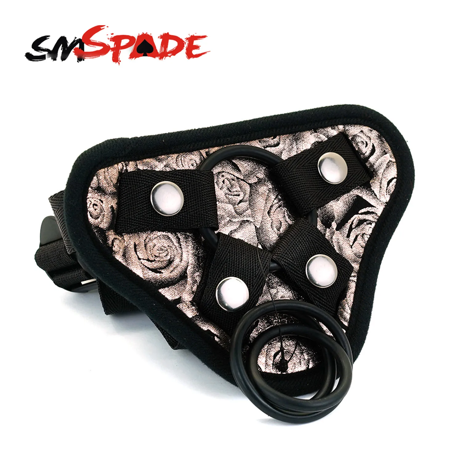 Черно фиолетовый ремешок smspade из искусственной кожи для фаллоимитатора