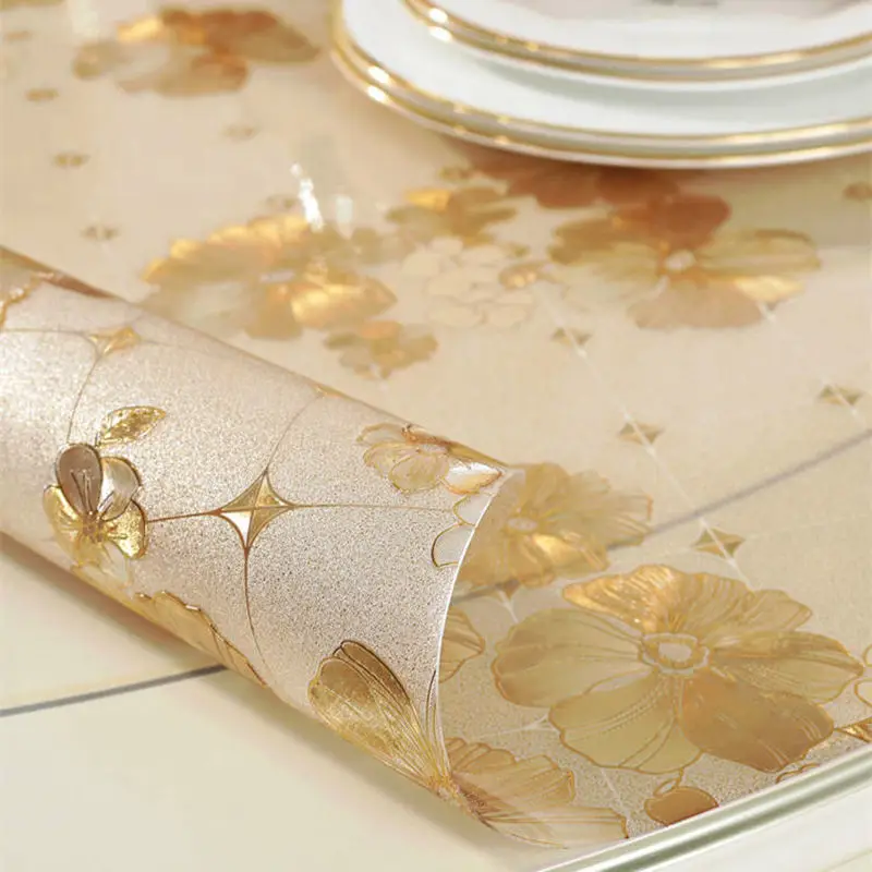 Прозрачная скатерть для домашнего декора Настольная ткань ПВХ Мягкий стеклянный