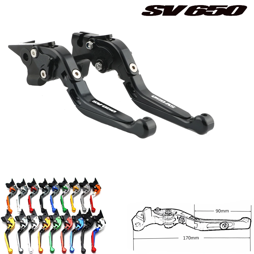 Для Suzuki SV650 1999 2000 2001 2002 2003 2004 2005 2006 2007 2008 2009 и красные титановые рычаги тормозной