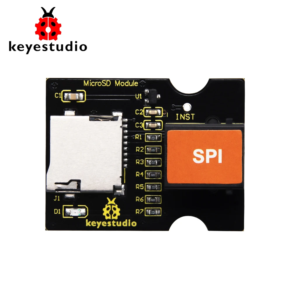 Модуль чтения и записи Keyestudio RJ11 EASY plug Micro SD TFT card для Arduino|Интегральные схемы| |