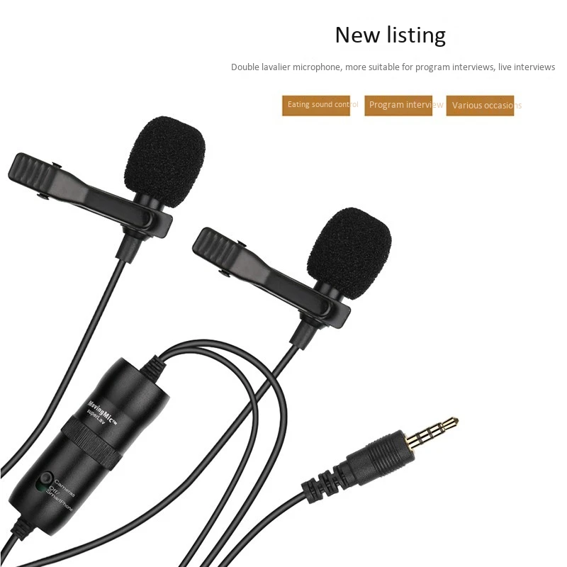 Microphone 6M Omnidirectional Clip-On Lapel Video Mic for IPhone Canon Nikon DSLR Super Lav 2 | Электроника