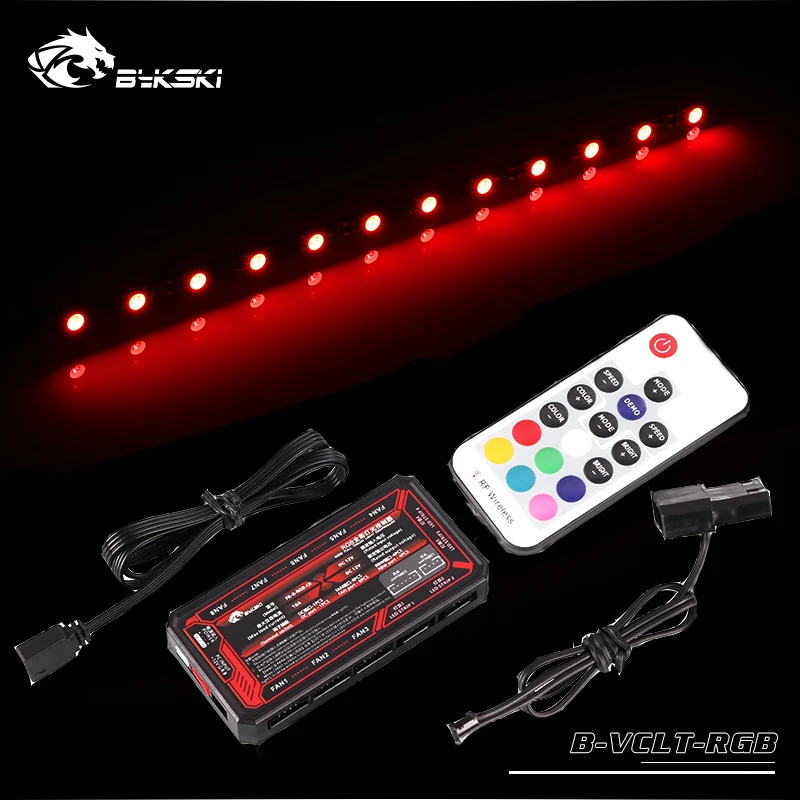 12V RGB Strip Bykski Светодиодные ленты 12v для Процессор GPU Блок Водяного Охлаждения R полосы 70/100/150/200 мм Длина Поддержка синхронизации материнская плата B-VCLT-RBW - Цвет лезвия: 12V RGB Strip