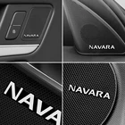 10 шт. 3D алюминиевый динамик стерео динамик значок эмблема наклейка для Nissan Navara d40 d22 d23 np300 аксессуары для стайлинга автомобилей