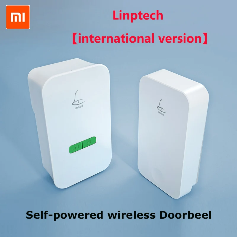 

Xiaomi linptech linbell self-powered wireless doorbell G4L BATTERY-FREE Long-distance alert pager with 36 Chimes [ EU Plug ]