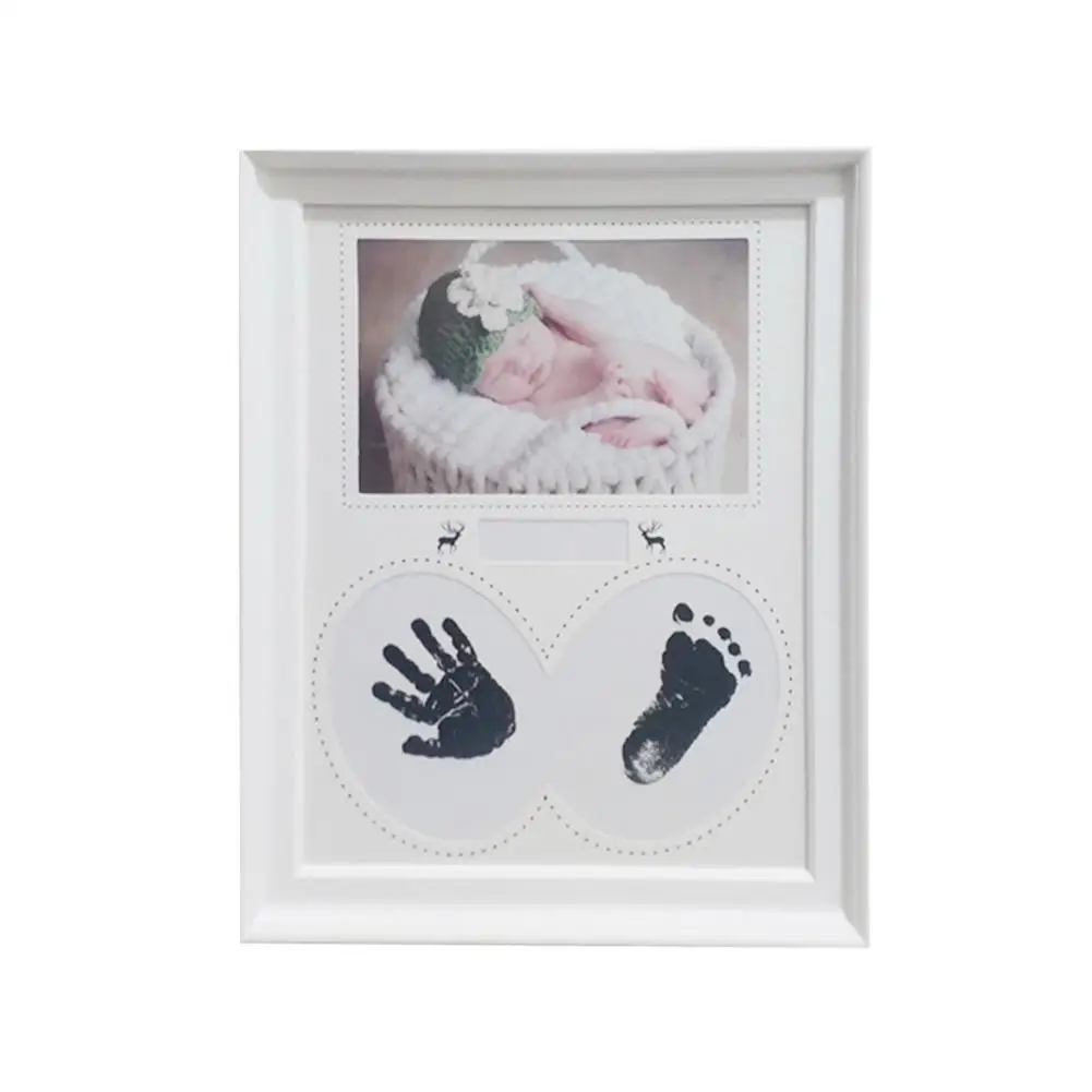 

Baby Handprint Footprint Photo Frame Kit For Newborn Boys And Girls