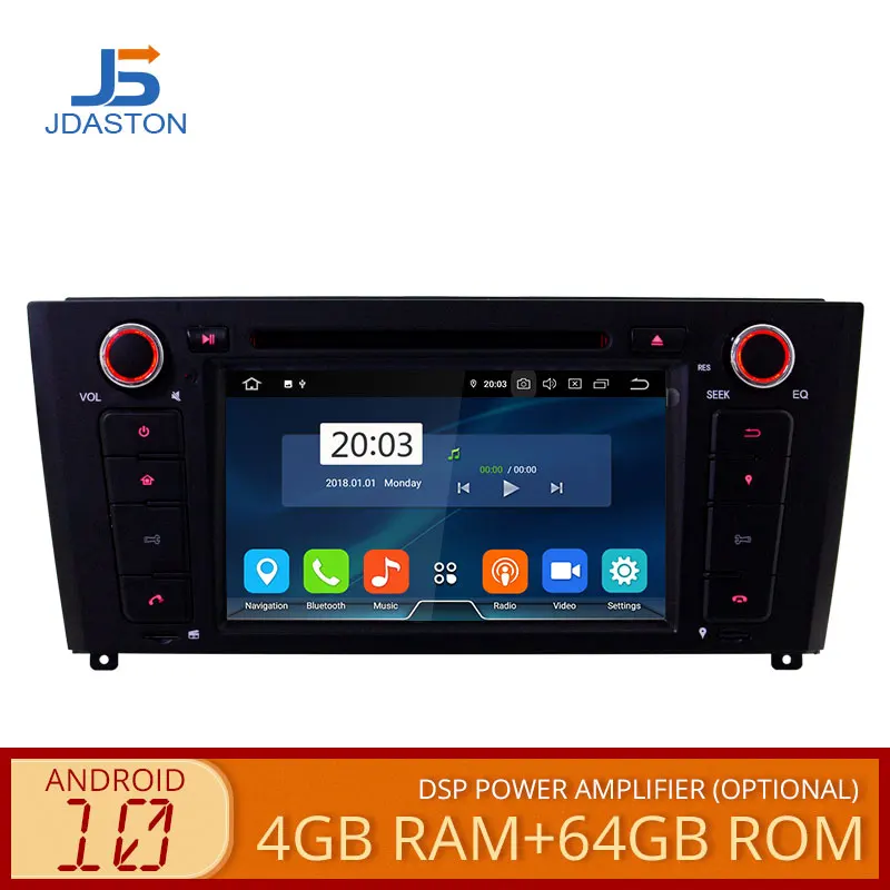 JDASTON Android 10 0 автомобильное электронное радио стерео видео DVD плеер для BMW 1 серии E81