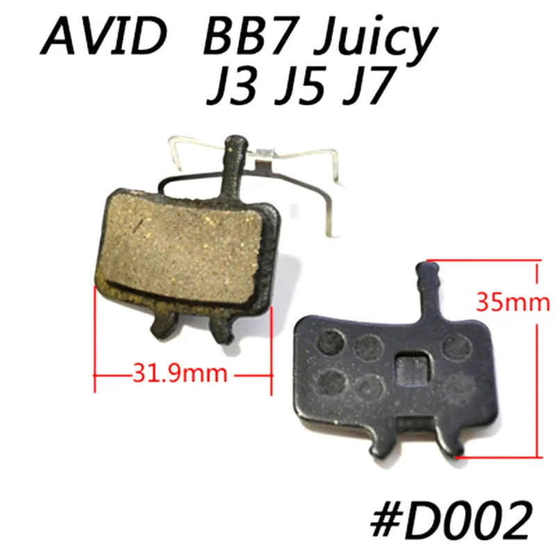 Catazer полуметаллические велосипедные дисковые Тормозные колодки AVID BB7 четыре пары