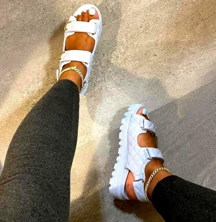 Женские пляжные шлепанцы для отдыха на открытом воздухе универсальные кожаные